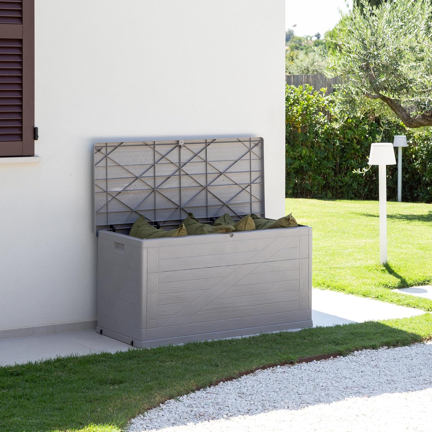  Toomax ART163COL Multibox Coffre De Rangement Polypropylène Gris/Gris Clair 420 L