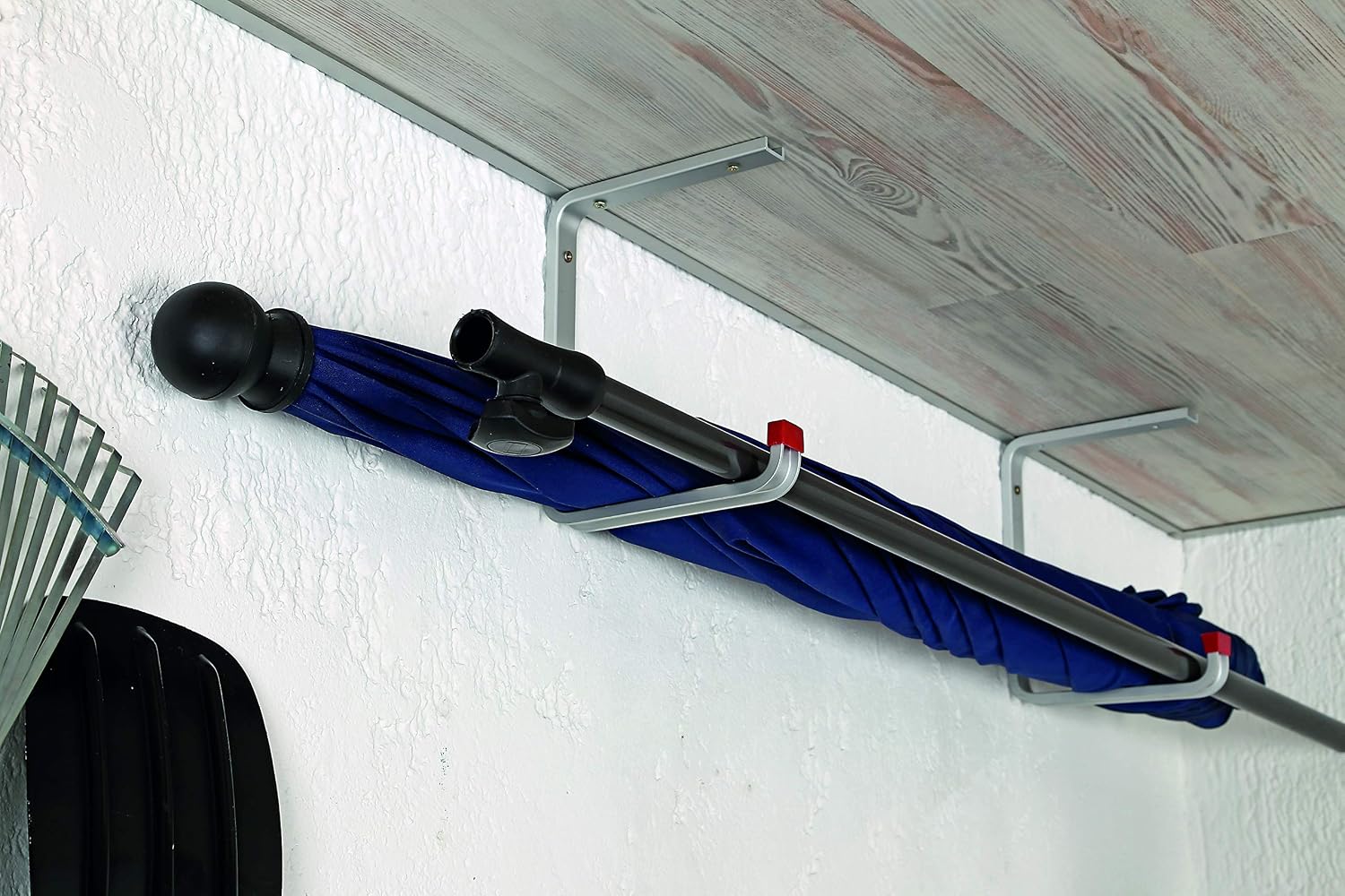  Alberts 805579 Crochet De Plafond | Au Choix Dans Différents Modèles | Coudé | Aluminium | Profondeur Du Crochet 175 Mm | Hauteur Totale 220 Mm
