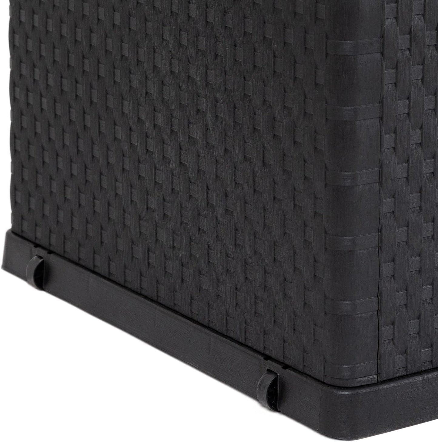  Toomax Coffre à Coussins - Malle De Rangement 420 L, Rattan Polypropylène Anthracite - ART162A