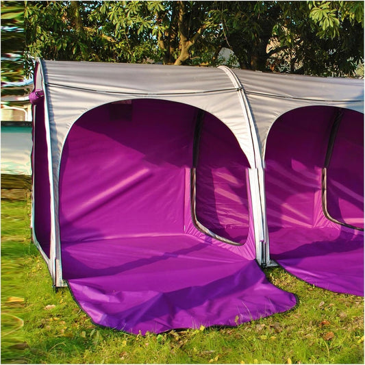 GENERIC Abri à Vélos, Tente De Rangement Extérieur Pour 2 à 5 Vélos, Abri Imperméable Pour Motos, Protection Violette Contre Les Intempéries