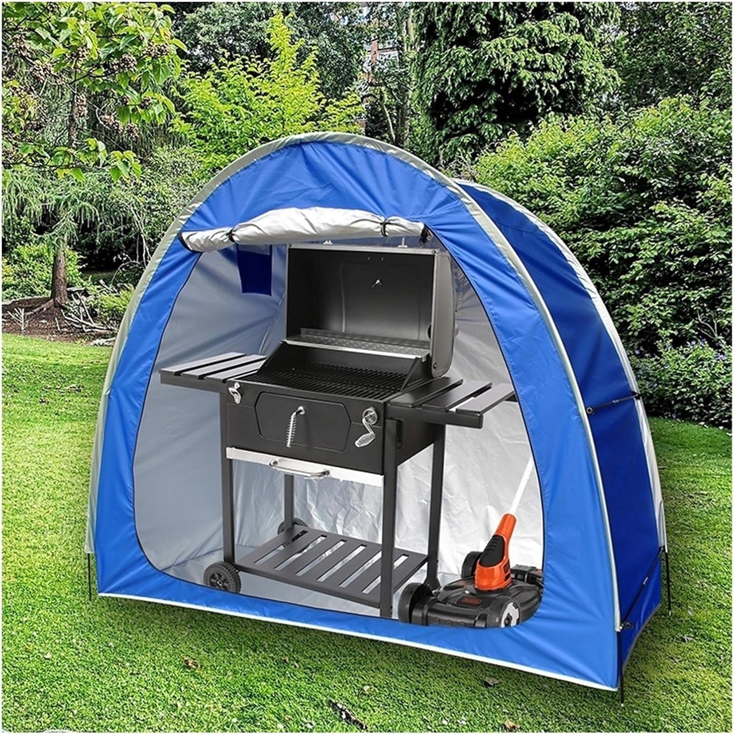 GENERIC Abri De Rangement Pour Vélo, Housse Imperméable Pour Le Rangement Extérieur – 200 X 80 X 165 Cm – Convient également Pour Moto, Tondeuse à Gazon Et Outils De Jardin – Protection Robuste Pour