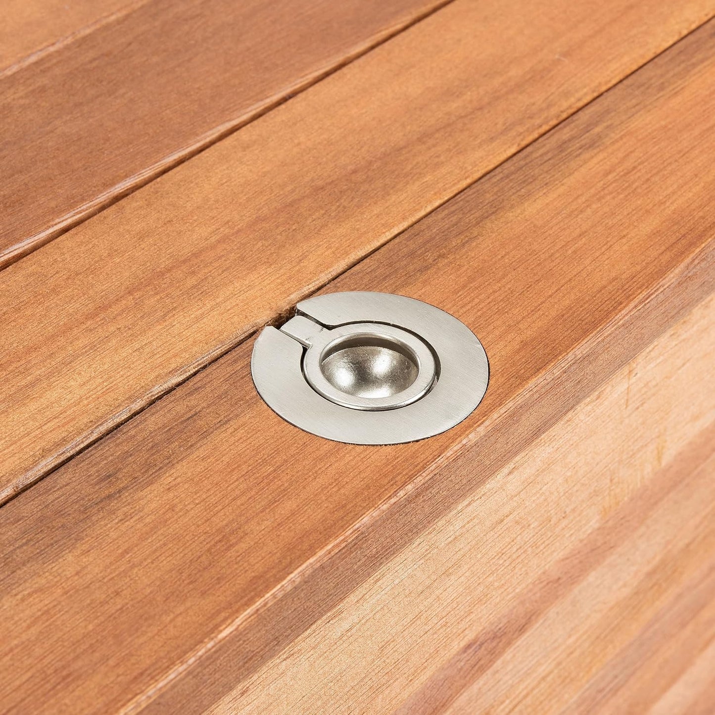 Safavieh Boîte De Rangement En Bois Pour L'extérieur - Neutre - 71 X 45 X 95 Cm