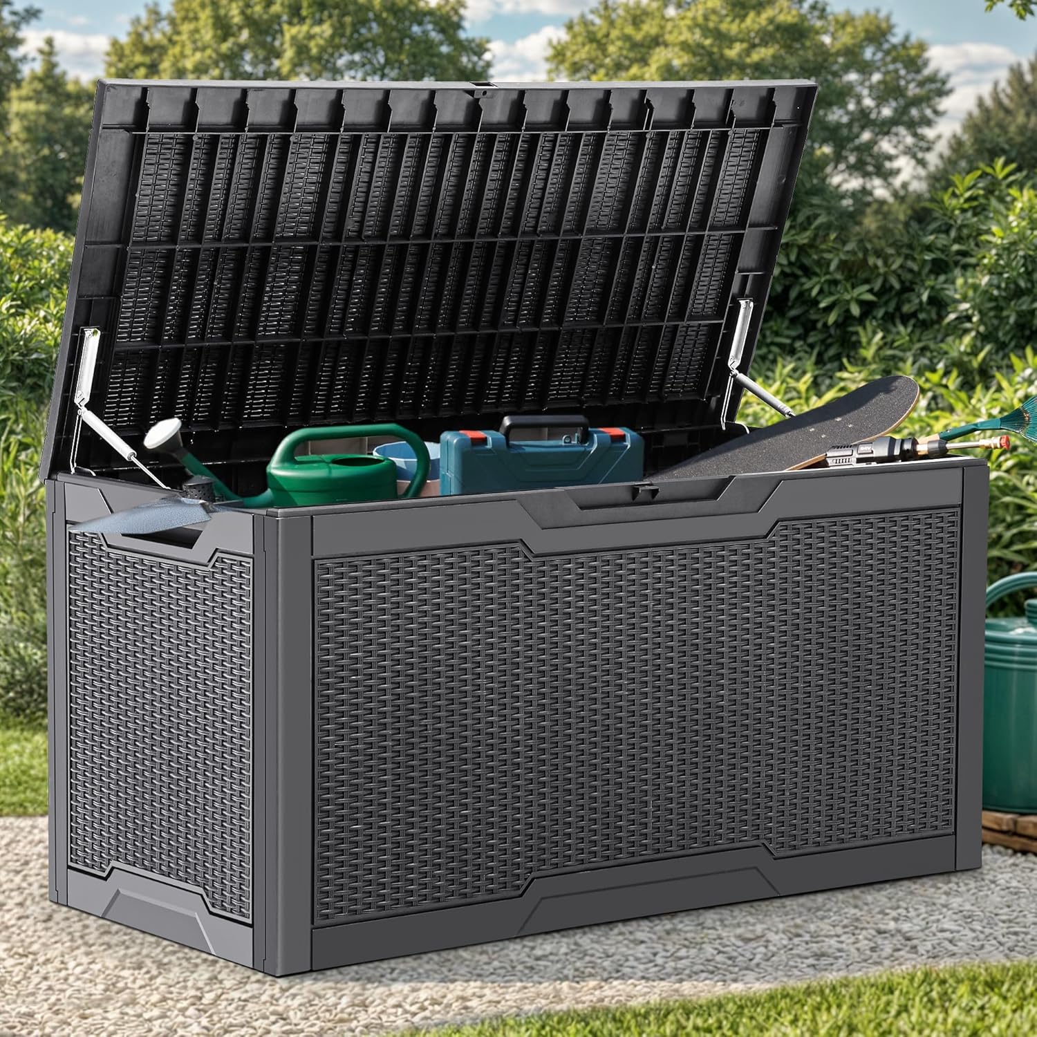  YITAHOME Boîte De Pont, Marron Clair, 47.6" L X 21.2" W X 24.8" H