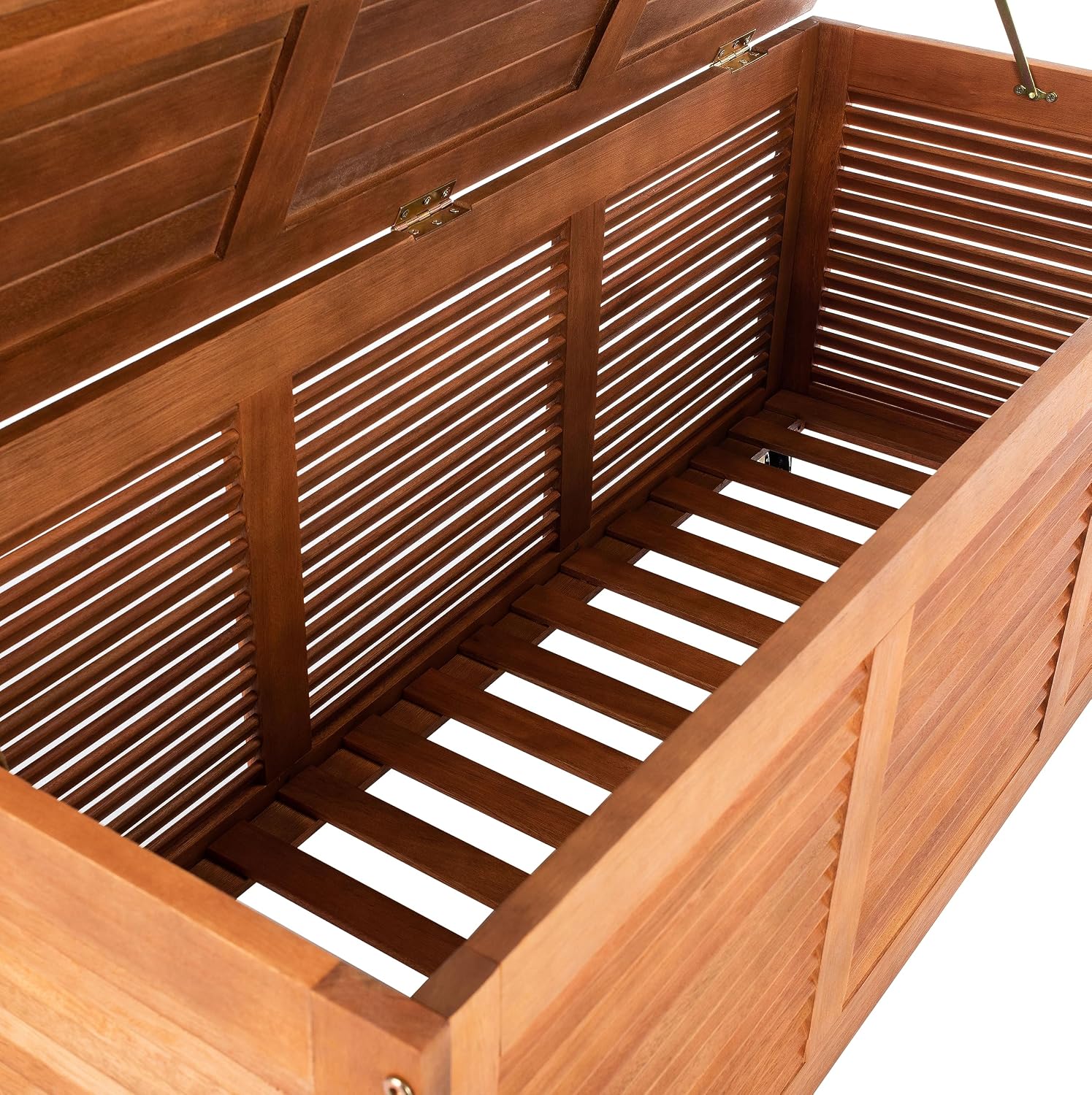  Safavieh Boîte De Rangement En Bois Pour L'extérieur - Neutre - 71 X 45 X 95 Cm